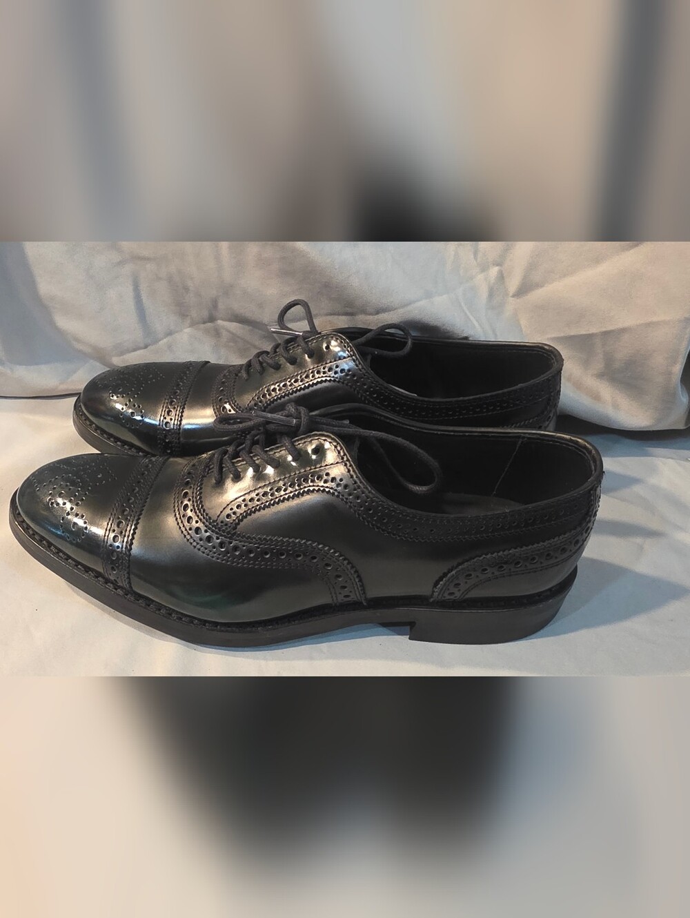 Allen Edmonds Strand Cap-toe Oxford Dress Shoe Dainite Sole Black Men SZ 8 NWOB